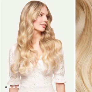 Luxy 20’ Halo Hair Extensions in Blonde Balayage